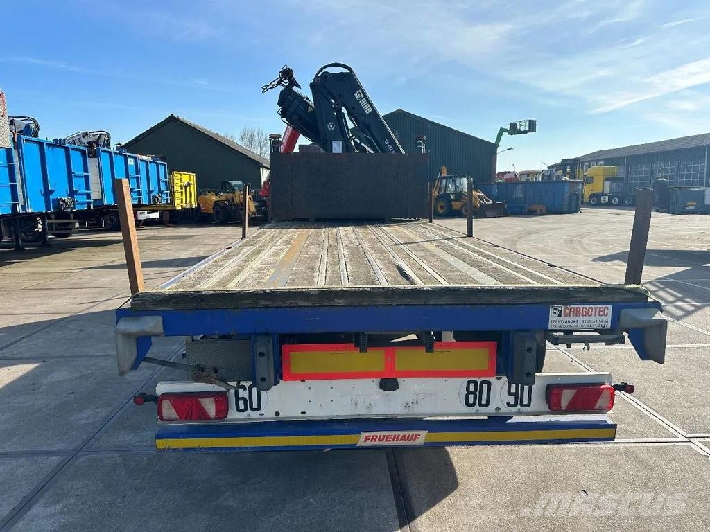 Fruehauf MET 3 AXLE SAF + HIAB 122E - 3 HIDUO + REMOTE CONT 플랫베드/드롭사이드 세미 트레일러