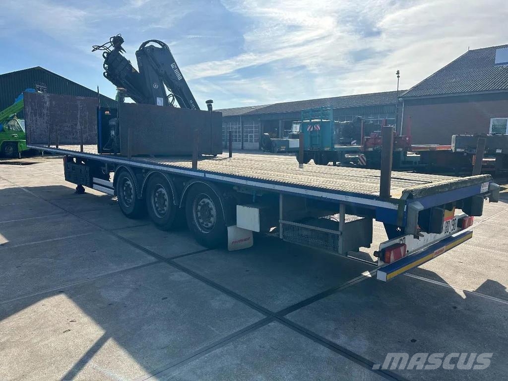 Fruehauf MET 3 AXLE SAF + HIAB 122E - 3 HIDUO + REMOTE CONT 플랫베드/드롭사이드 세미 트레일러
