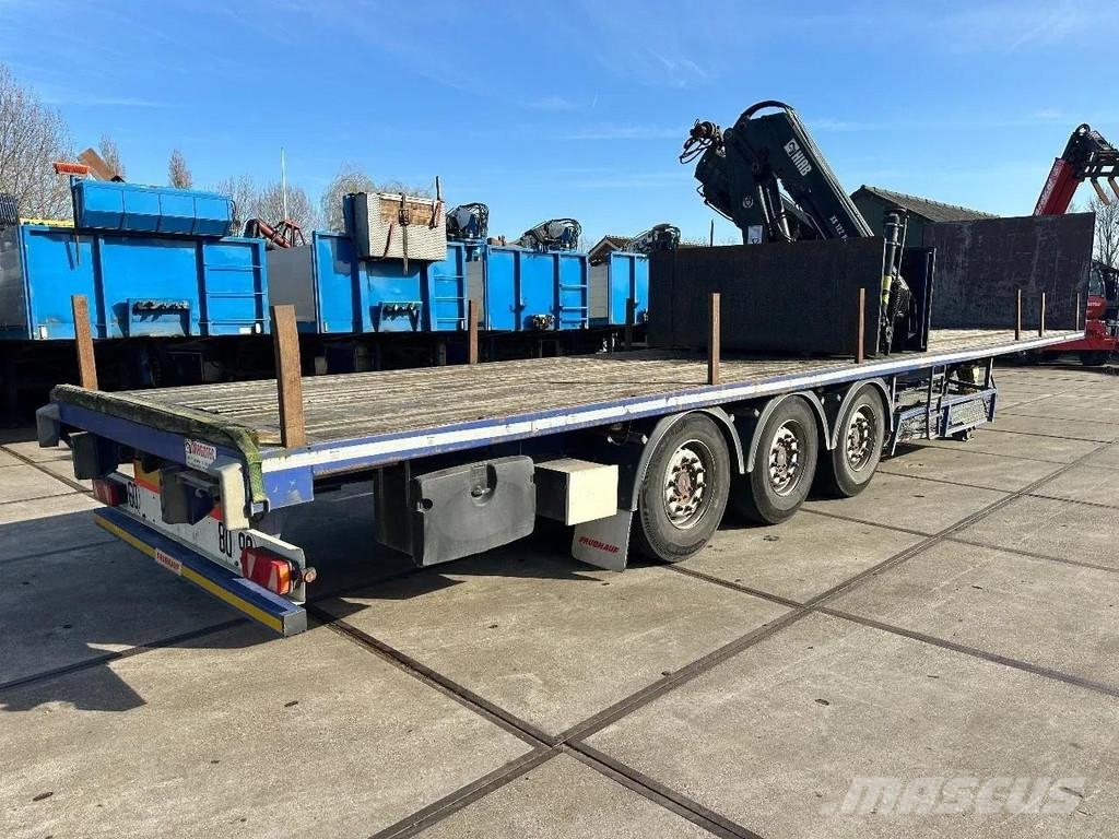 Fruehauf MET 3 AXLE SAF + HIAB 122E - 3 HIDUO + REMOTE CONT 플랫베드/드롭사이드 세미 트레일러