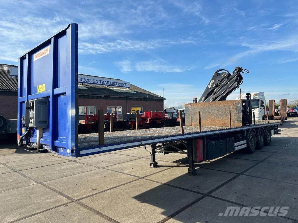Fruehauf MET 3 AXLE SAF + HIAB 122E - 3 HIDUO + REMOTE CONT 플랫베드/드롭사이드 세미 트레일러