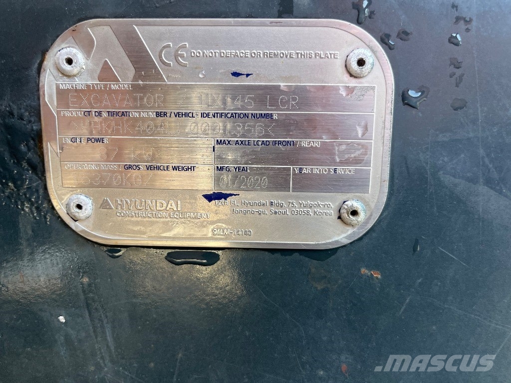 Hyundai HX 145 LCR Гусеничні екскаватори