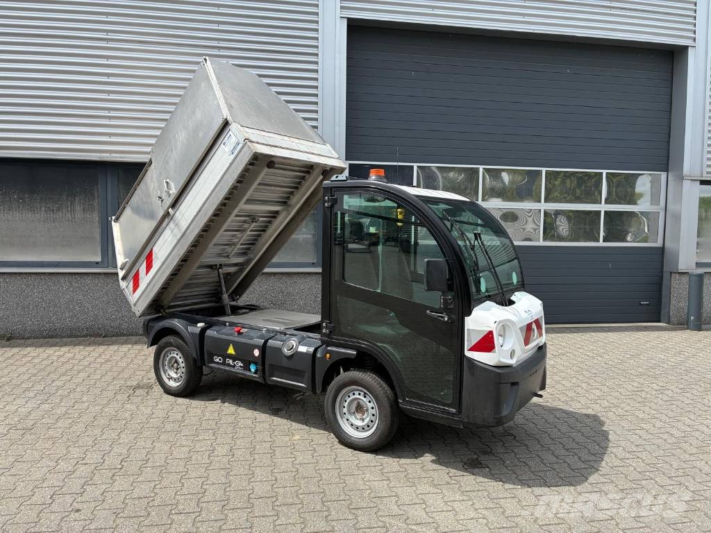 Goupil G4 elektrische wagen met afval container Camion dei rifiuti