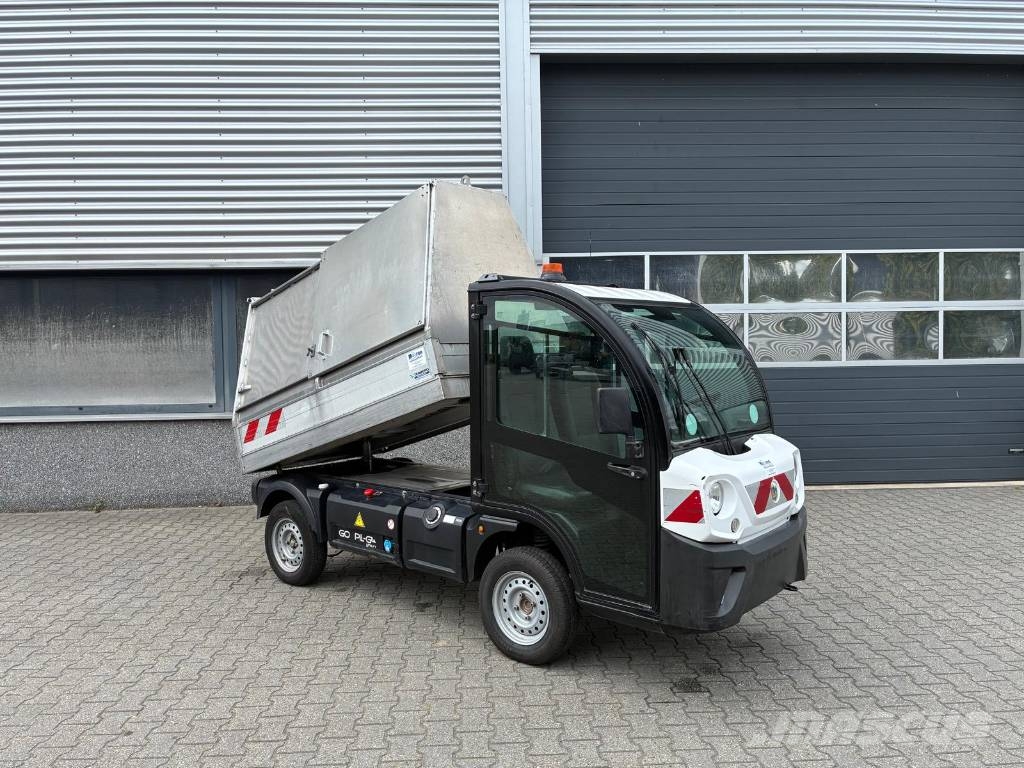 Goupil G4 elektrische wagen met afval container Camion dei rifiuti