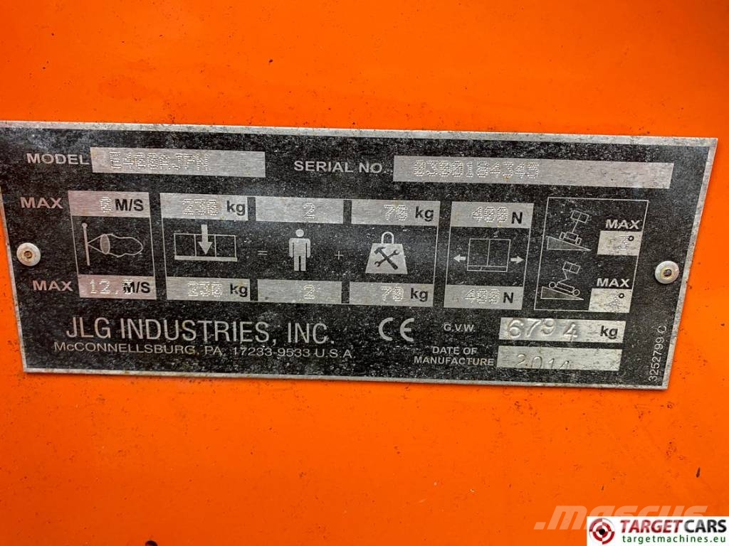 JLG E400AJPN Electric Articulated Boom WorkLift 1419cm رافعات ذراع ذاتية الحركة مدمجة