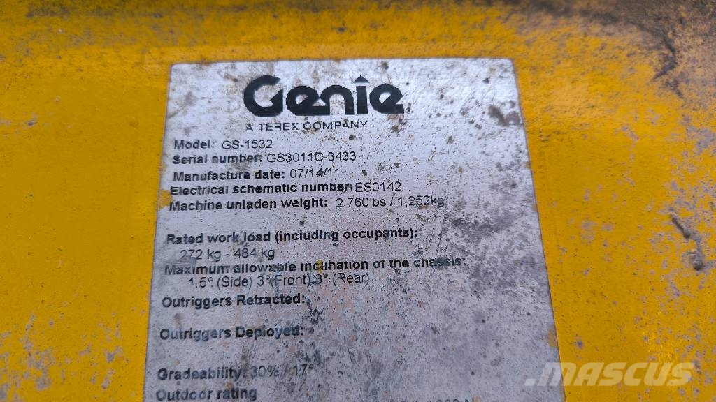 Genie GS 1532 Nožnicové zdvíhacie plošiny