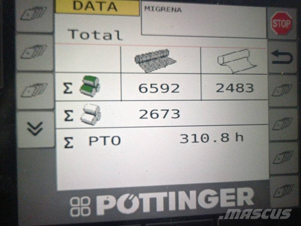 Pöttinger Impress 155 VC PRO محزمات مستديرة