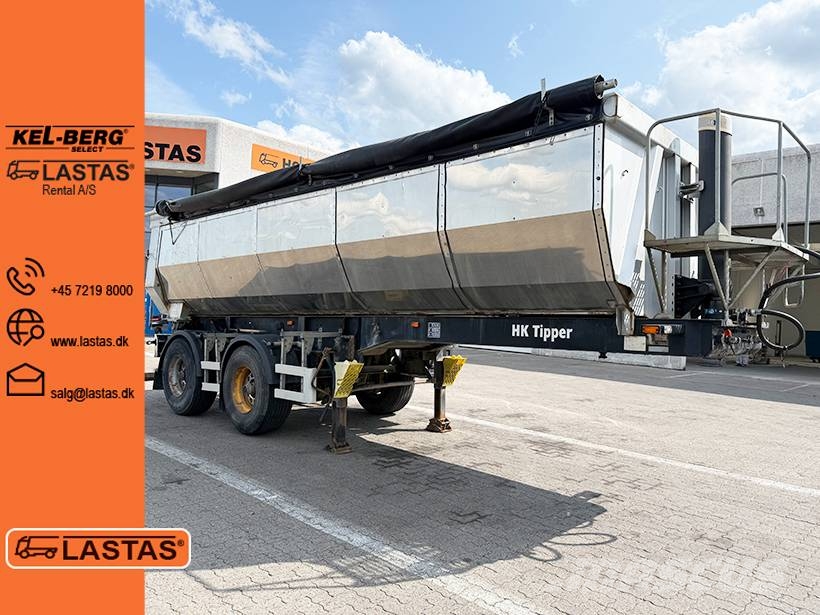 HK TIPPER 2 achse Tipper / 2 axle Alukastenmulde Kipper 25m3 Savivartės puspriekabės