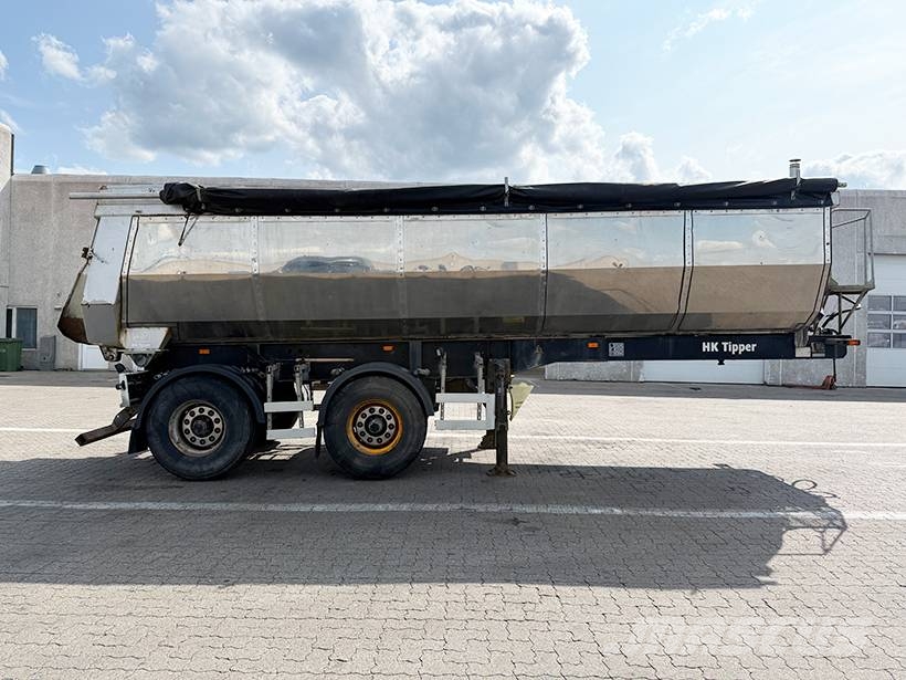 HK TIPPER 2 achse Tipper / 2 axle Alukastenmulde Kipper 25m3 Savivartės puspriekabės