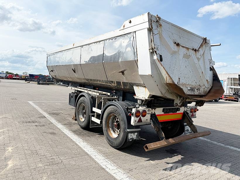 HK TIPPER 2 achse Tipper / 2 axle Alukastenmulde Kipper 25m3 Savivartės puspriekabės
