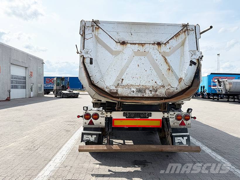 HK TIPPER 2 achse Tipper / 2 axle Alukastenmulde Kipper 25m3 Savivartės puspriekabės