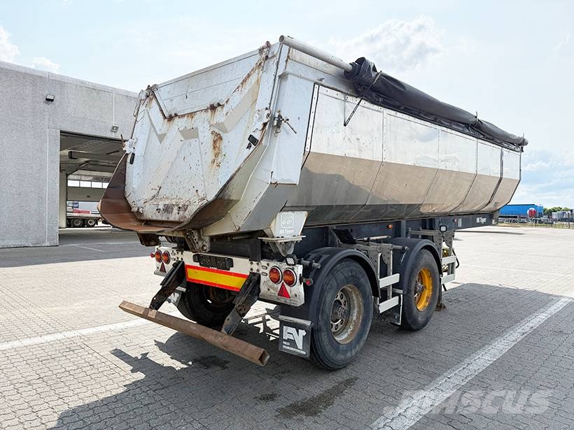 HK TIPPER 2 achse Tipper / 2 axle Alukastenmulde Kipper 25m3 Savivartės puspriekabės