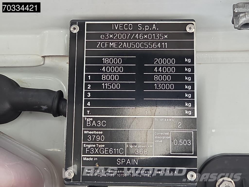 Iveco S-Way 500 S-Way 4X2 Retarder ITV 07-2027 2x Tanks Cabezas tractoras