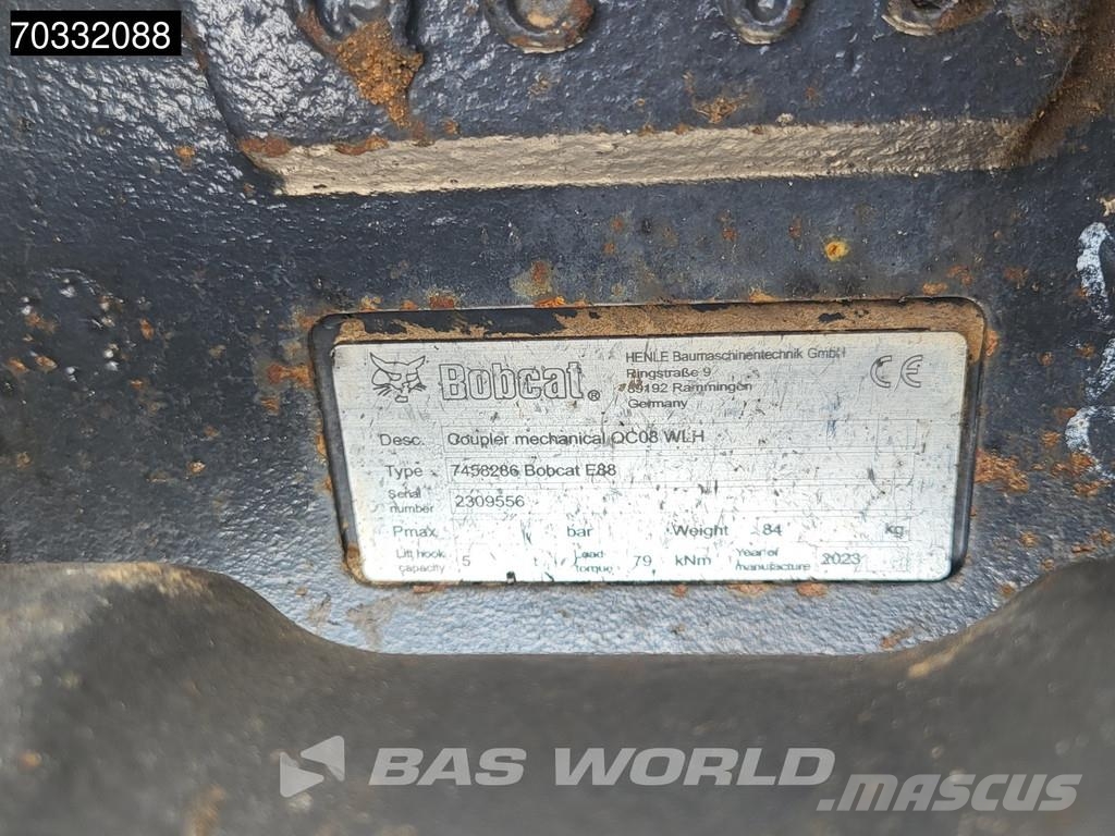 Bobcat E88 A/C - Like New! Mini excavators < 7t (Mini diggers)