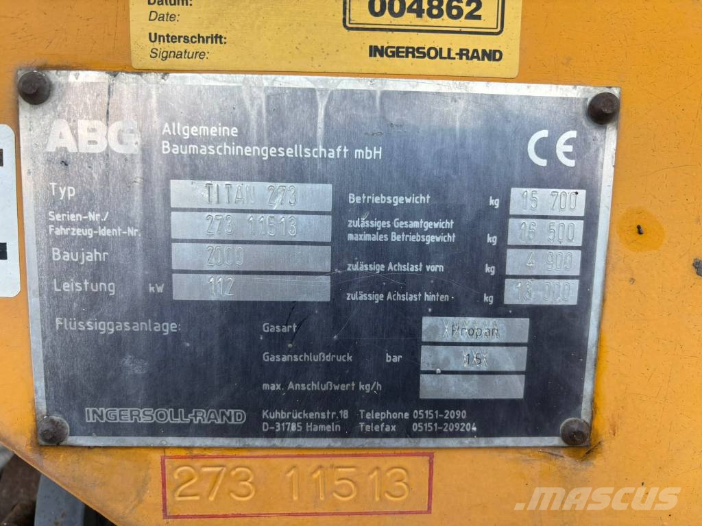 ABG Titan 273 Asfaltadoras