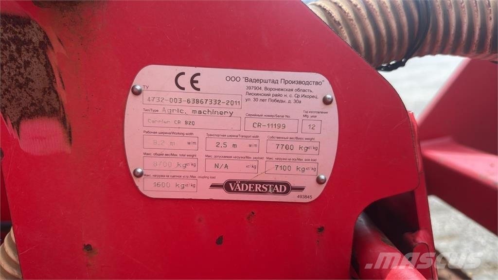 Väderstad Carrier CR 820 Cultivatoren