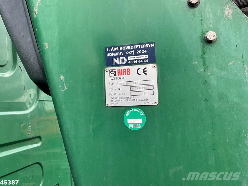 Scania G 490 8x4 Euro 6 Hiab 24 Tonmeter laadkraan Kotalni prekucni tovornjaki