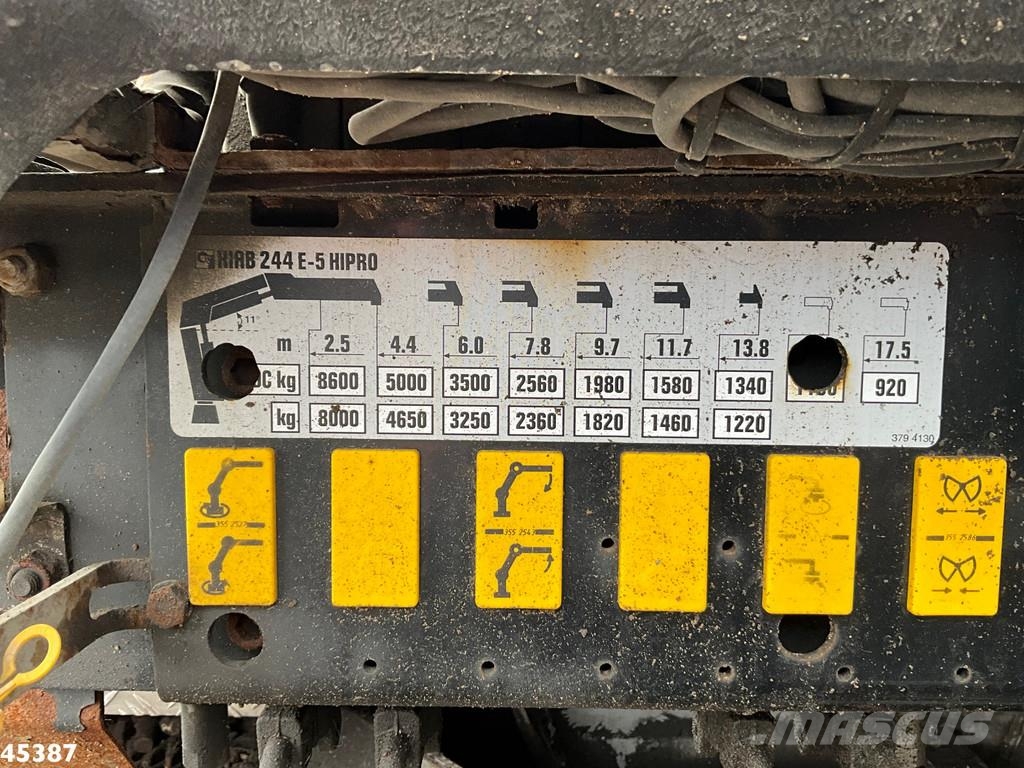Scania G 490 8x4 Euro 6 Hiab 24 Tonmeter laadkraan Kotalni prekucni tovornjaki