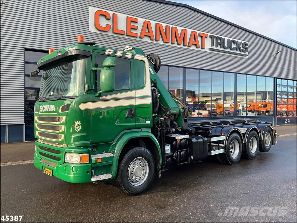 Scania G 490 8x4 Euro 6 Hiab 24 Tonmeter laadkraan Kotalni prekucni tovornjaki
