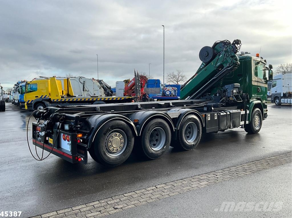Scania G 490 8x4 Euro 6 Hiab 24 Tonmeter laadkraan Kotalni prekucni tovornjaki