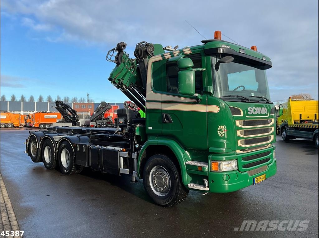 Scania G 490 8x4 Euro 6 Hiab 24 Tonmeter laadkraan Kotalni prekucni tovornjaki