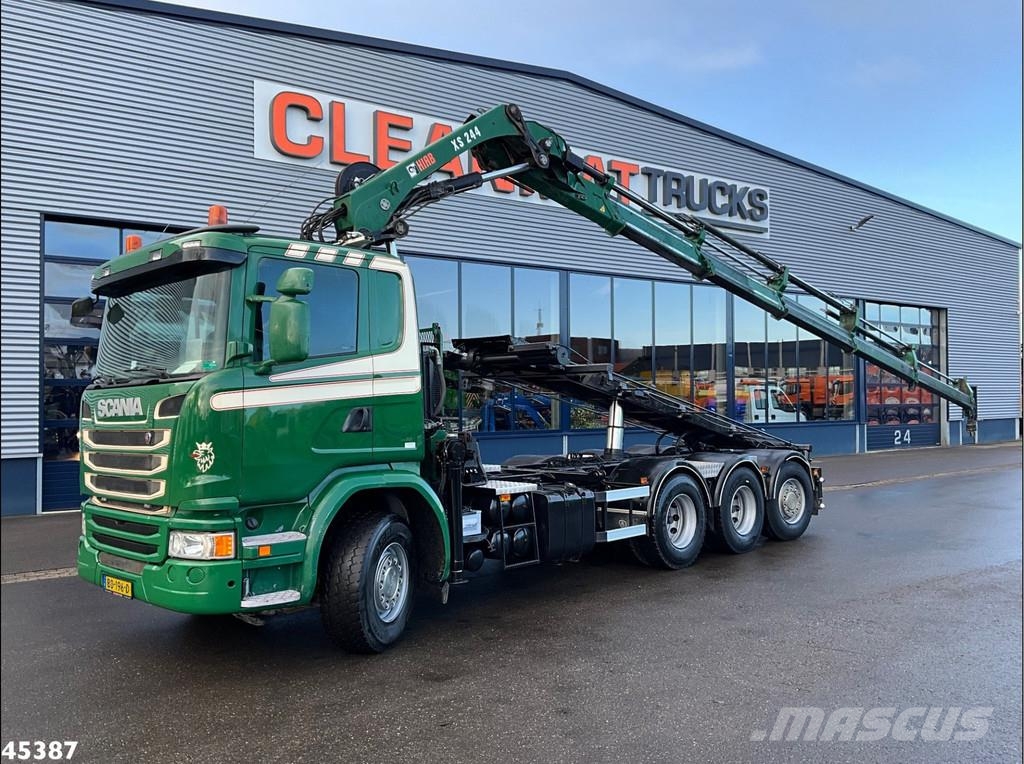 Scania G 490 8x4 Euro 6 Hiab 24 Tonmeter laadkraan Kotalni prekucni tovornjaki