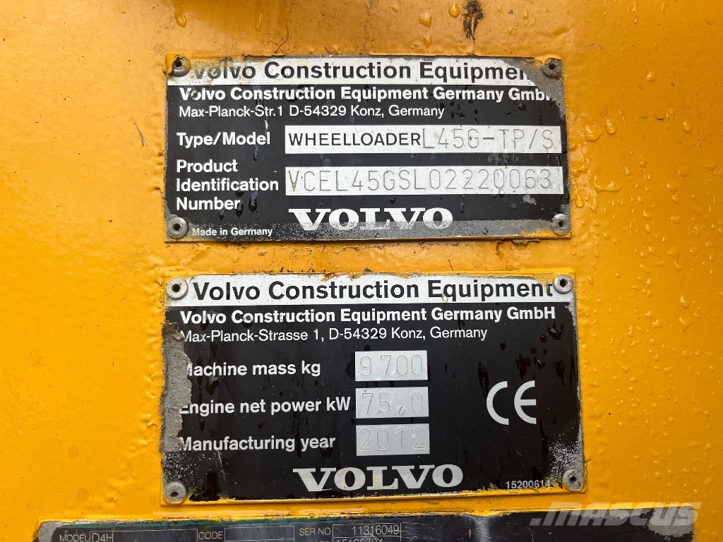 Volvo L 45 G Incarcator pe pneuri