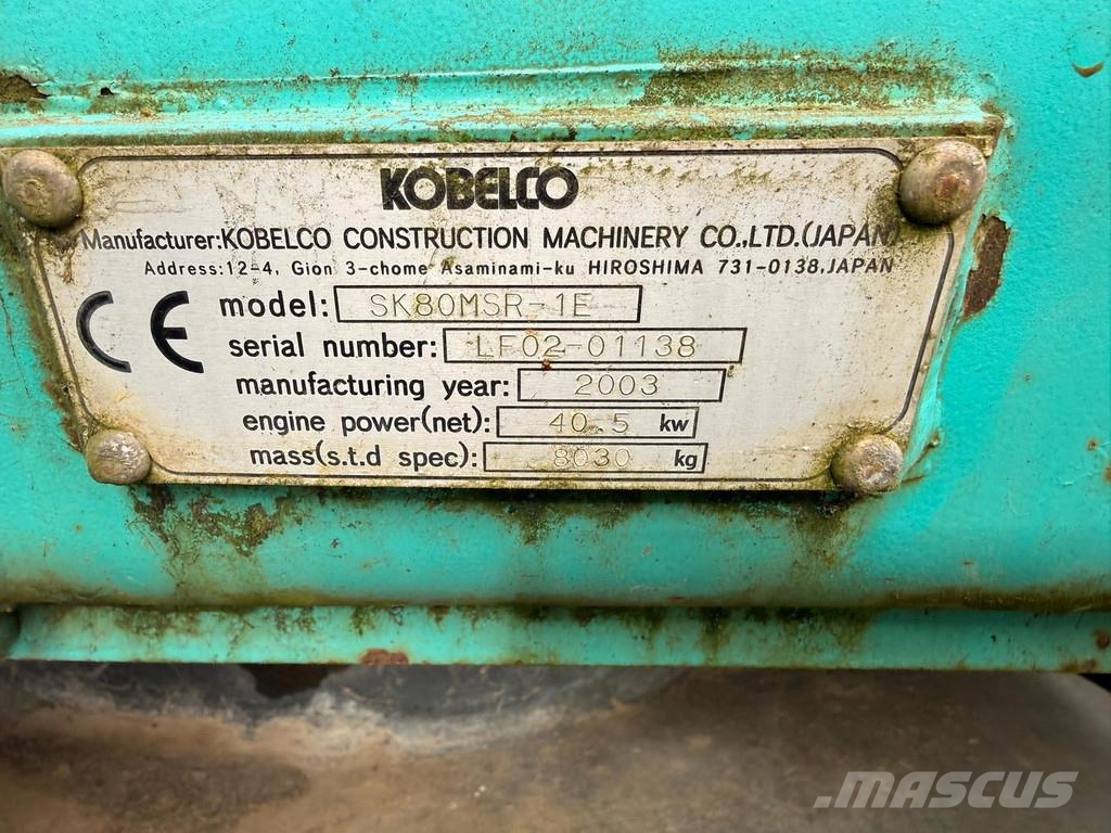 Kobelco SK80MSR-1E SK80MSR-1E Rupsgraafmachines