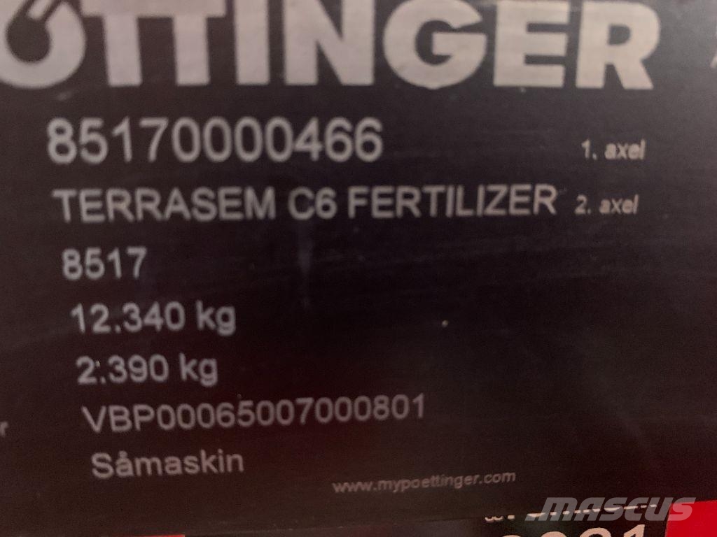 Pöttinger Terrasem C6 Fertilizer med frösålåda Kombinované sejačky