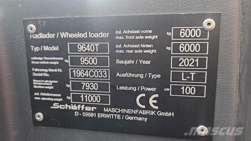 Schäffer 9640T Teleskopradlader / Radlader /Hoflader/Kubota Telescopic wheel loaders