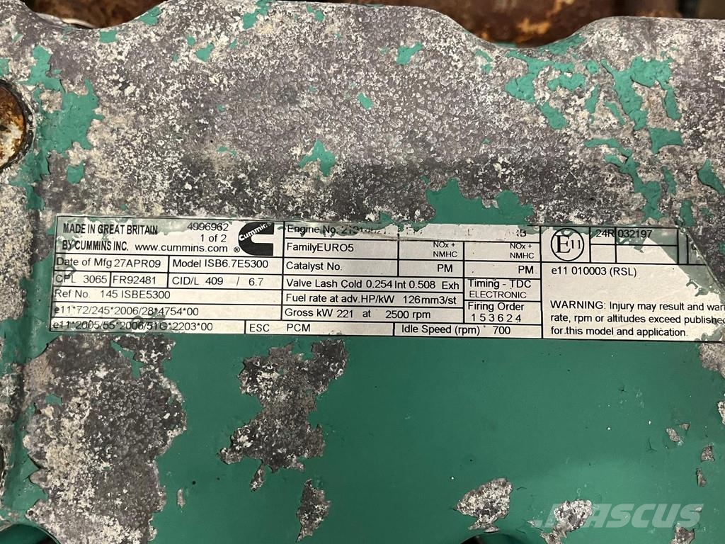 Cummins ISB 6.7 E5300 EURO 5 Motores