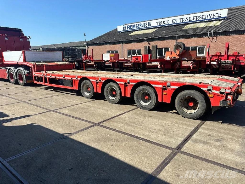 Kässbohrer 4 AXLE - LAST 2 AXLES STEERING - EXTENDABLE Semi-reboques rebaixados