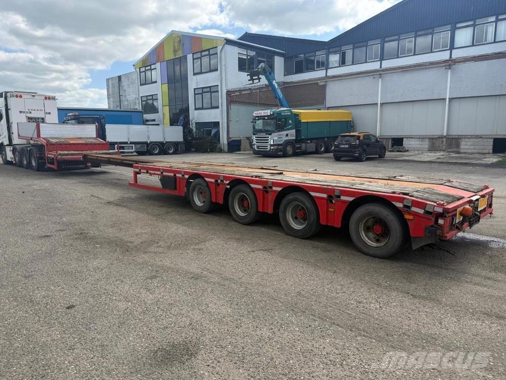 Kässbohrer 4 AXLE - LAST 2 AXLES STEERING - EXTENDABLE Semi-reboques rebaixados