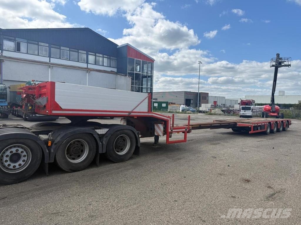 Kässbohrer 4 AXLE - LAST 2 AXLES STEERING - EXTENDABLE Semi-reboques rebaixados