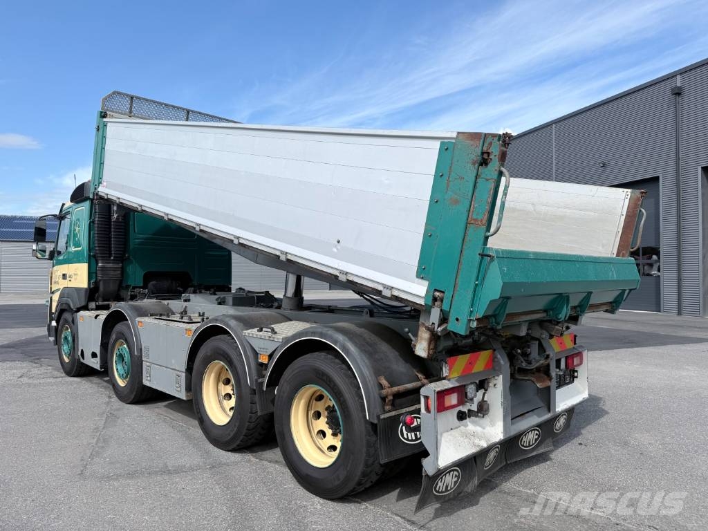 Volvo FMX500 8x4 med løftbogie HMF Pendeltip شاحنات قلابة