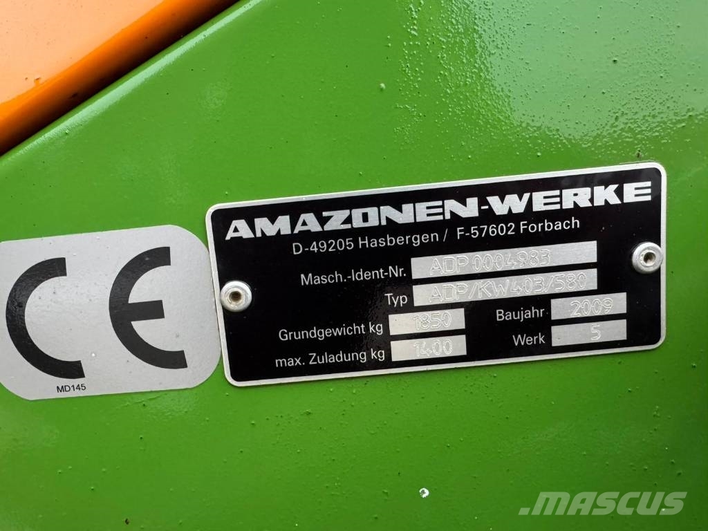 Amazone AD-P Super /KW403/580 + KG 4000 Drillmaschinenkombination