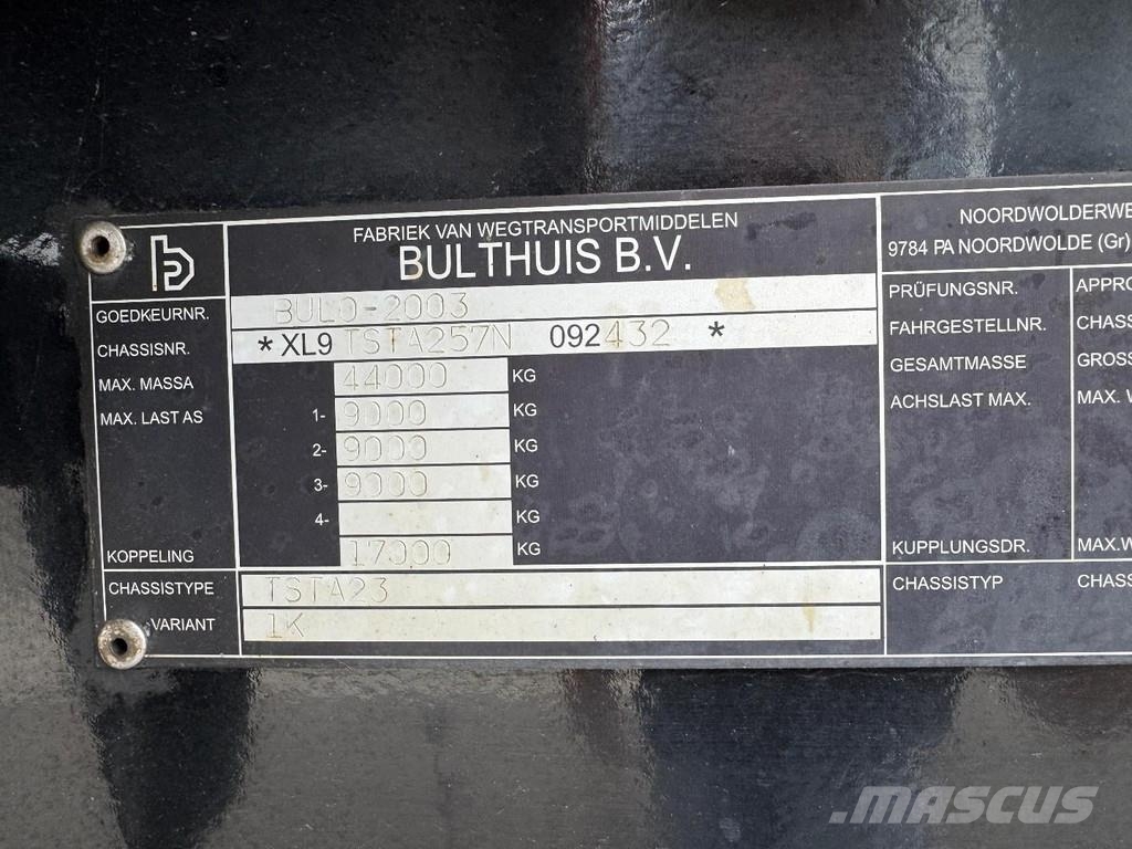 Bulthuis TSTA23 3 AXLE - BPW - TIPPER Semirremolques de volteo