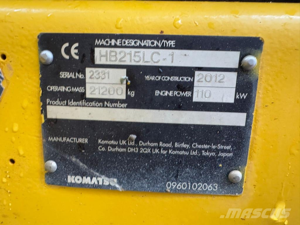 Komatsu HB215LC-1 HB Crawler excavators