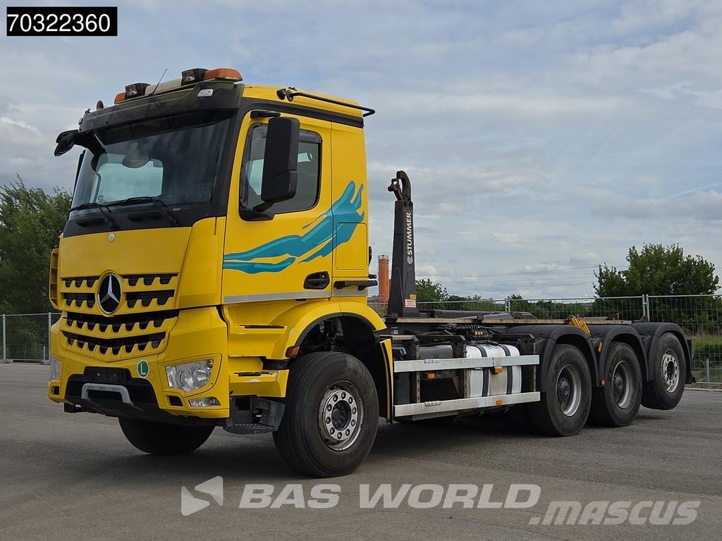 Mercedes-Benz Arocs 3248 8X4 25tons containersystem Lift+steerin شاحنات الرافعات الخطافية