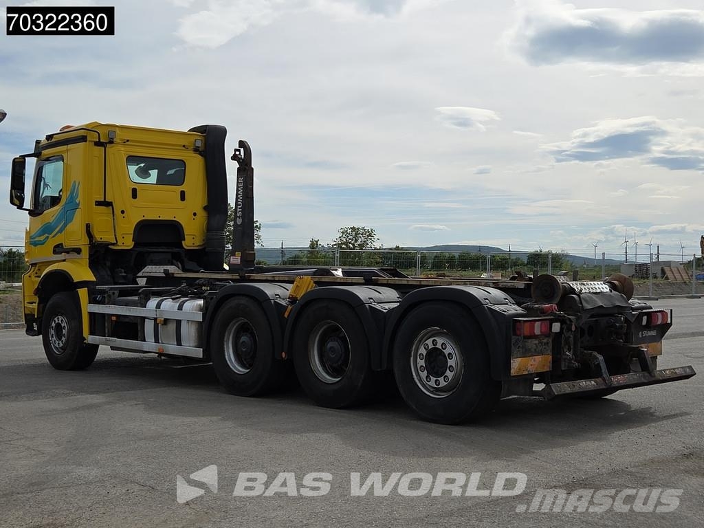 Mercedes-Benz Arocs 3248 8X4 25tons containersystem Lift+steerin شاحنات الرافعات الخطافية