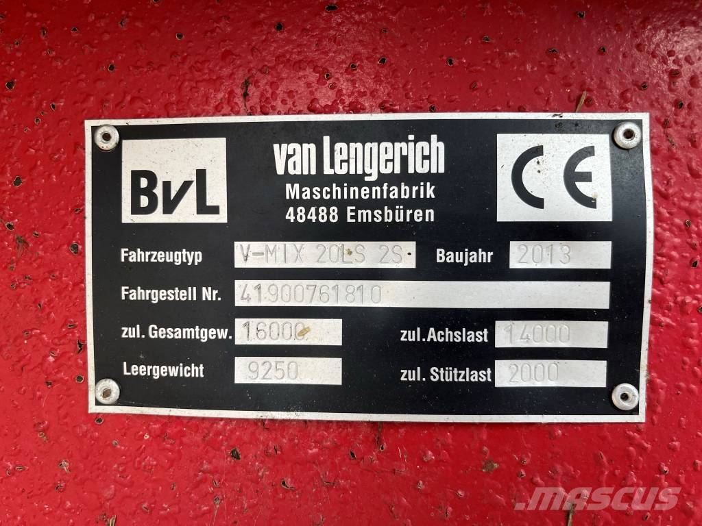 BvL V-Mix 20 2S PLus Mezcladoras distribuidoras