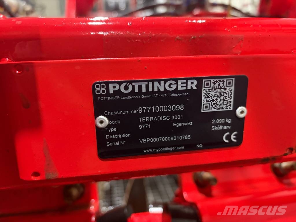 Pöttinger TerraDisc 3001 Tanierové brány