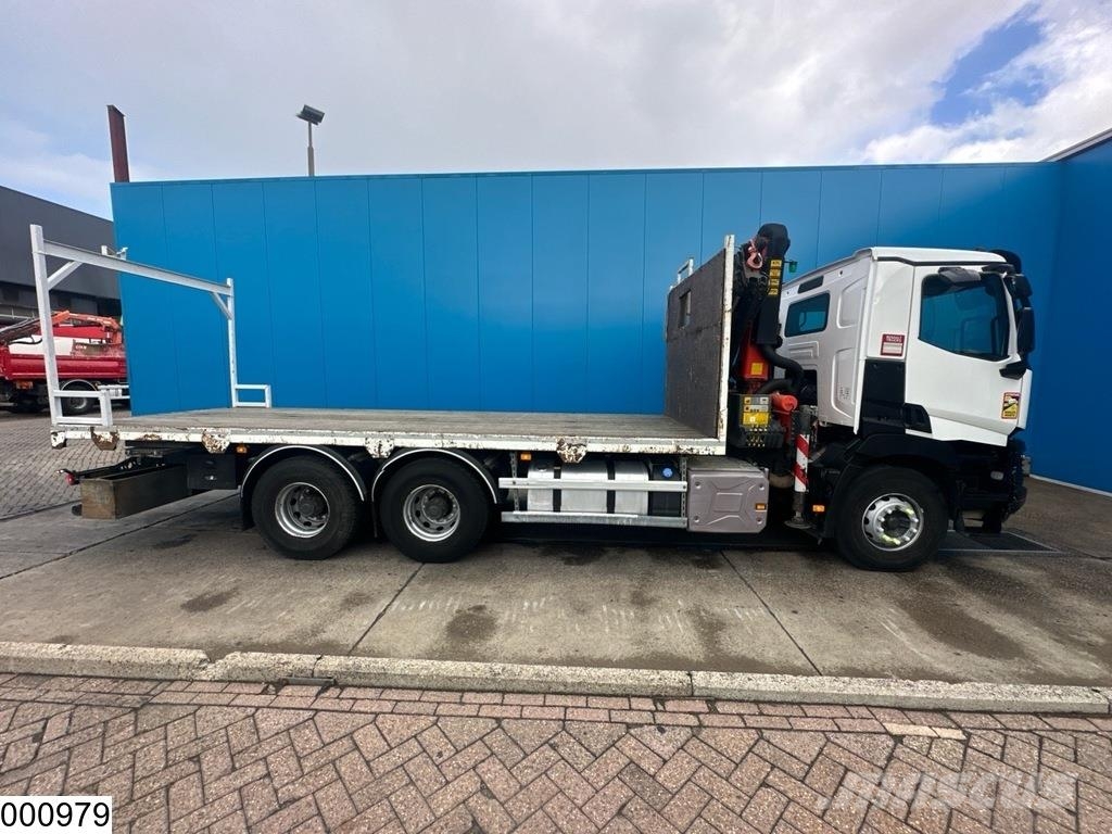 Renault C 380 EURO 6, 6x4 steel suspensio n, Palfinger Pritschenwagen/Pritschenwagen mit Seitenklappe