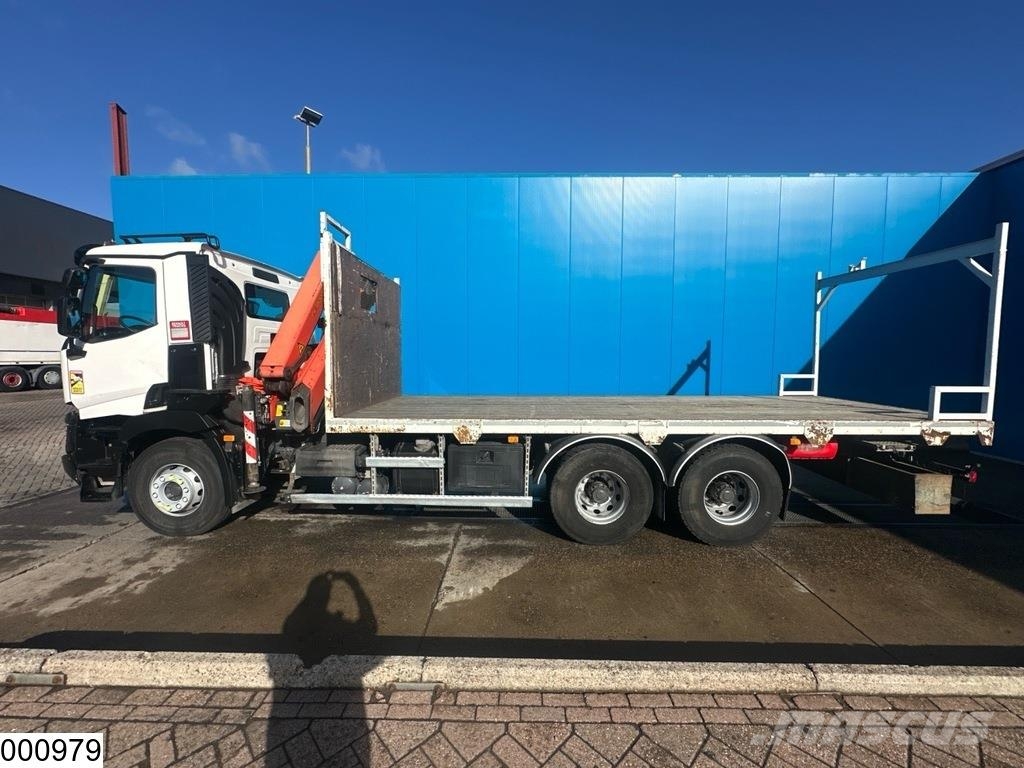 Renault C 380 EURO 6, 6x4 steel suspensio n, Palfinger Pritschenwagen/Pritschenwagen mit Seitenklappe