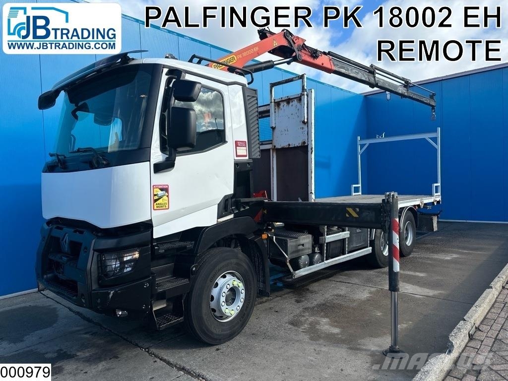Renault C 380 EURO 6, 6x4 steel suspensio n, Palfinger Pritschenwagen/Pritschenwagen mit Seitenklappe