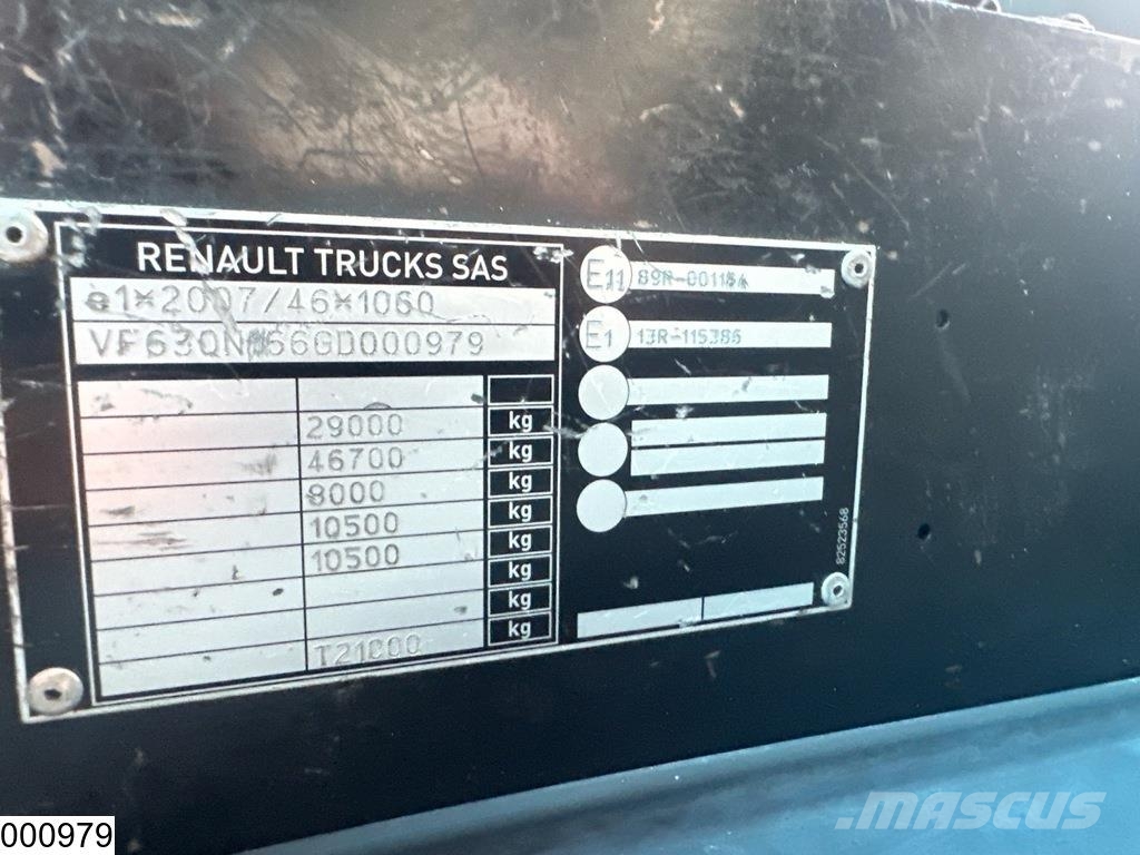 Renault C 380 EURO 6, 6x4 steel suspensio n, Palfinger Pritschenwagen/Pritschenwagen mit Seitenklappe