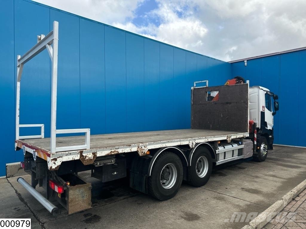 Renault C 380 EURO 6, 6x4 steel suspensio n, Palfinger Pritschenwagen/Pritschenwagen mit Seitenklappe