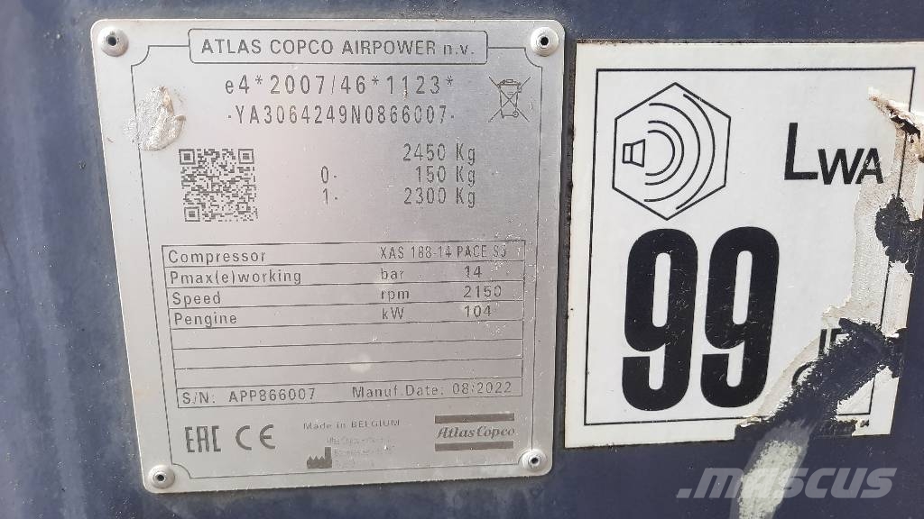 Atlas Copco XAS 188 14 PACE Kompressoren