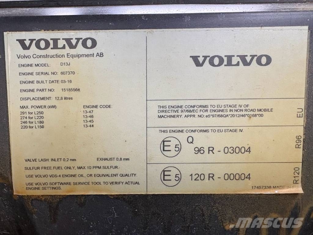 Volvo L 150 H Ładowarki kołowe