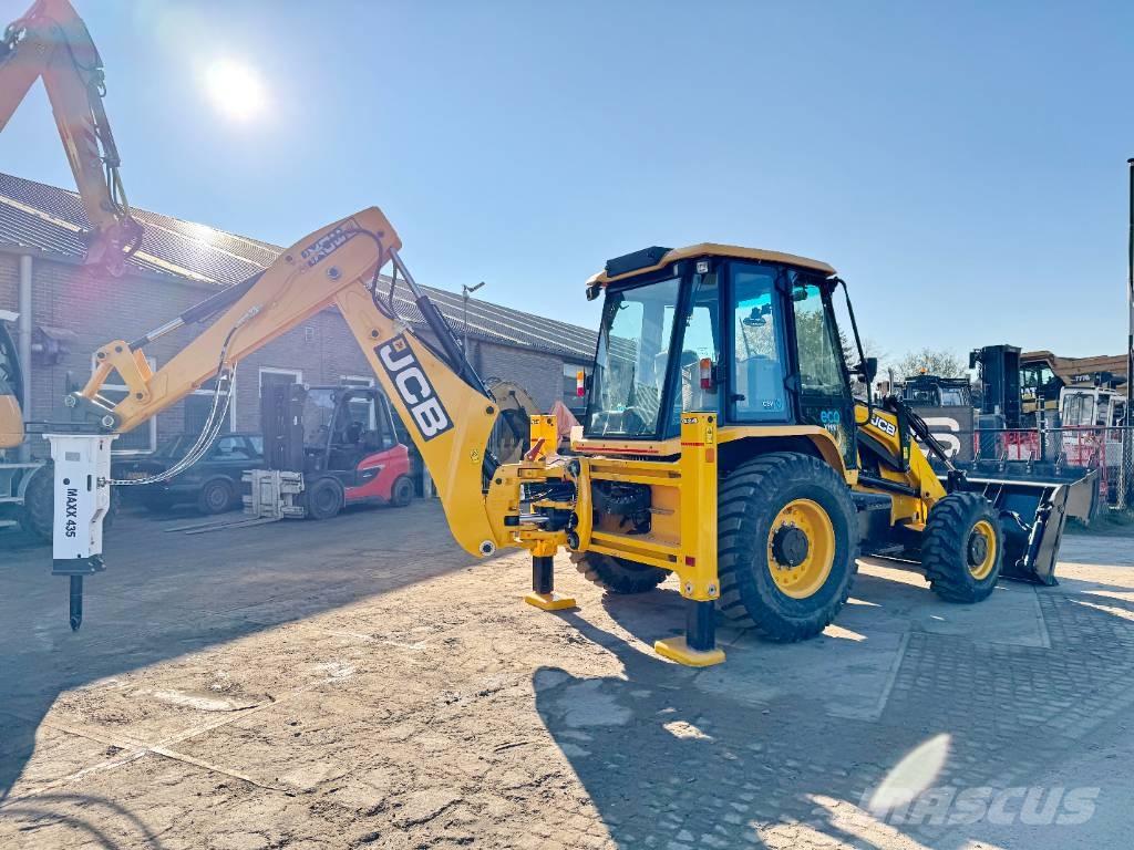 JCB 3DX / 3CX Plus 4WD - 4/1 Bucket + Hammer Kazıcı yükleyiciler - beko loder