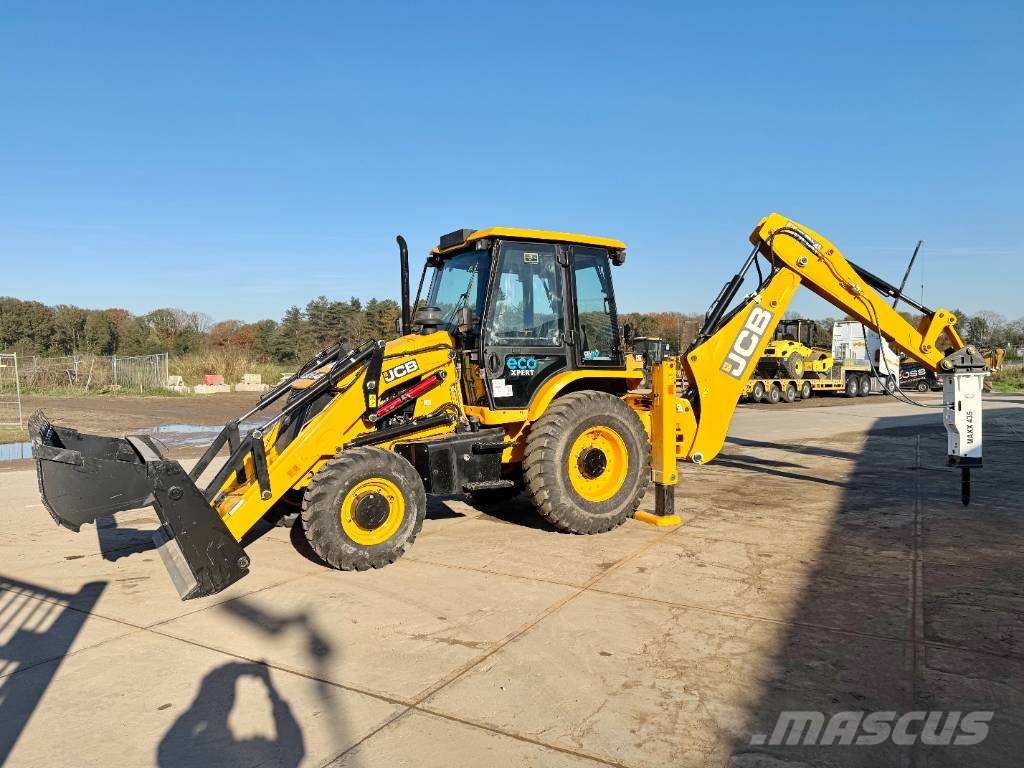 JCB 3DX / 3CX Plus 4WD - 4/1 Bucket + Hammer Kazıcı yükleyiciler - beko loder